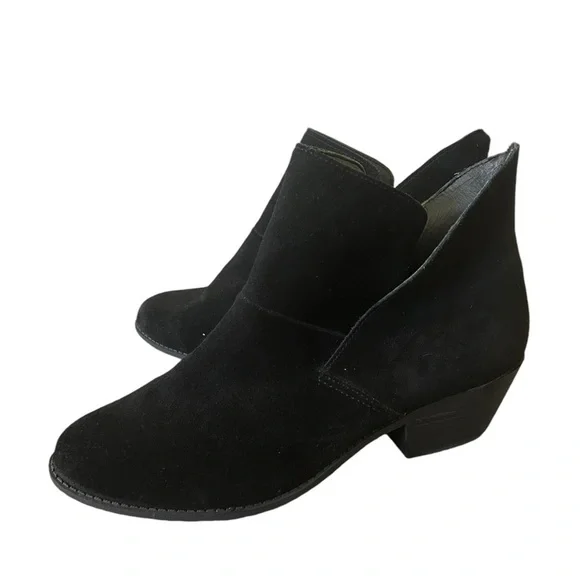 Ruff Hewn Easton black suede leather pull on boots size 10 - Picture 2 of 9